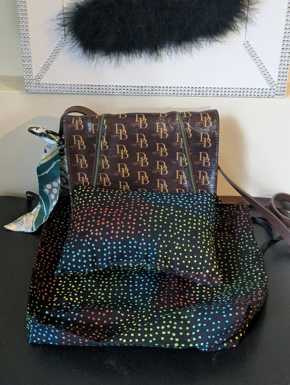 Matching Custom Handmade 1 Dust Bag & 1 Purse Pillow Combo Set Size Small